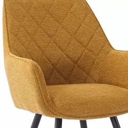 Cadeira DELICE - Amarelo mostarda
