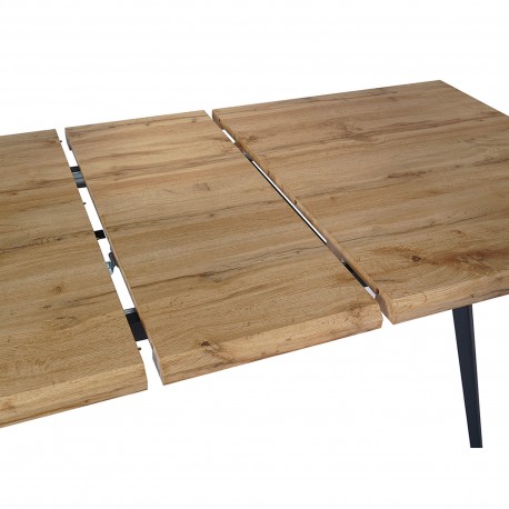 Mesa extensível NICY (160-200 cm) - Carvalho Artesanato e Preto Mesa extensível NICY (160-200 cm) - Carvalho Artesanato e Preto