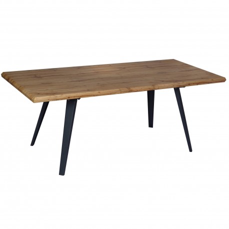 Mesa extensível NICY (160-200 cm) - Carvalho Artesanato e Preto Mesa extensível NICY (160-200 cm) - Carvalho Artesanato e Preto