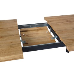 Mesa extensível NICY (160-200 cm) - Carvalho Artesanato e Preto Mesa extensível NICY (160-200 cm) - Carvalho Artesanato e Preto
