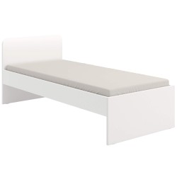 Cama individual ORFELIN com gavetão branco