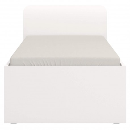 Cama individual ORFELIN com gavetão branco