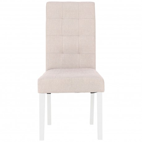 FLORIDA Chair set of 4 (Beige with White feets) - Chair Packs