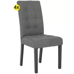 FLORIDA Chair set of 4 (Grey) - Chair Packs