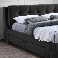 Cama de casal ANTÓNIO com 4 gavetas - Antracite Cama de casal ANTÓNIO com 4 gavetas - Antracite