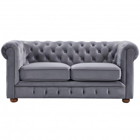 Sofá 2 lugares CHESTER - cinzento Sofá 2 lugares CHESTER - cinzento