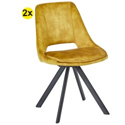 Pack 2 cadeiras ODESSA (amarelo) - Packs de Cadeiras