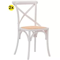 Pack 2 cadeiras MARCEAU (branco)