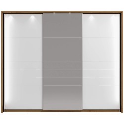 Roupeiro MONDEGO Carvalho Artesanato e Branco Brilho Roupeiro MONDEGO Carvalho Artesanato e Branco Brilho