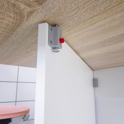 Mesa rebatível FLY - Branco e Carvalho