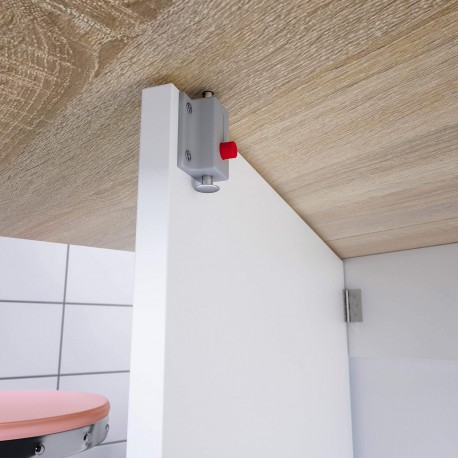 Mesa rebatível FLY - Branco e Carvalho