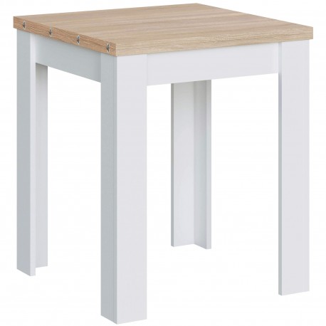 Mesa extensível LIVRE (67-134 cm) - Branco e Carvalho