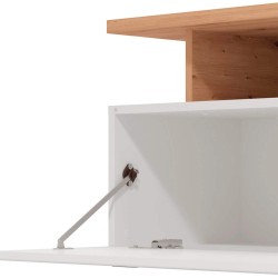 Móvel TV ARCTIC - Branco e carvalho