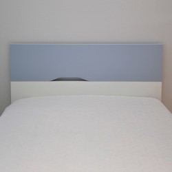 Cama individual DREAM - Azul claro e branco