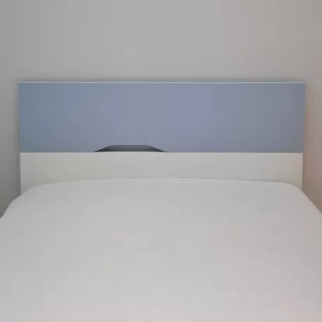 Cama individual DREAM - Azul claro e branco