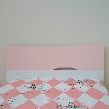 Cama infantil DREAM - Rosa claro e branco