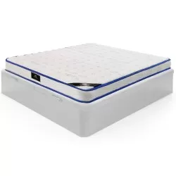 Pack Sommier Abatible CASINO BOX (White) + Mattress SPRING ROLLER - Sommiers and Bases