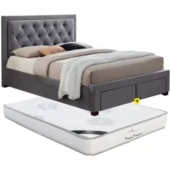 Pack Cama BIA 160x200cm Cnz + Colchao NEW PALACIO - Packs Double Beds