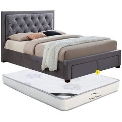 Pack Cama BIA 140x190cm Cnz + Colchao NEW PALACIO - Packs Double Beds