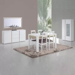 CHIADO Dinning Room Set (White and Oak) - CHIADO Room Collection