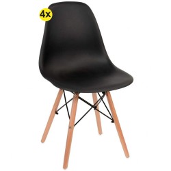DENVER II Chair set of 4 (Black) - Chair Packs