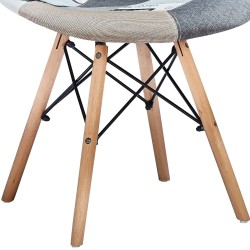 FESTA Chair set of 4 (Patchwork Grey) - Chair Packs