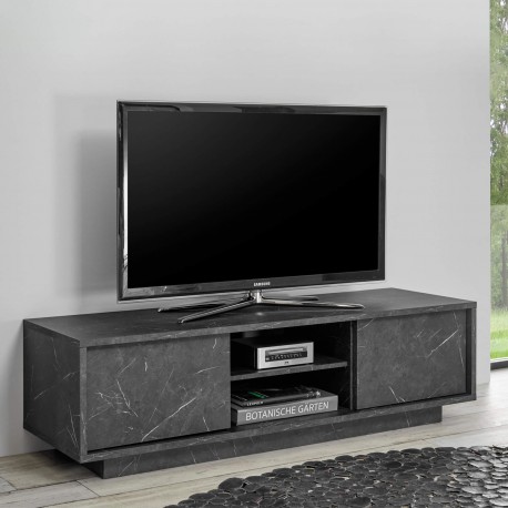 Móvel TV CARRARA com 2 portas - Preto Mármore Móvel TV CARRARA com 2 portas - Preto Mármore