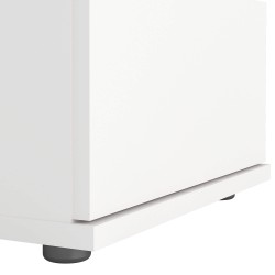 Mesa de cabeceira NEW MATRIX 2 gavetas - Branco mate Mesa de cabeceira NEW MATRIX 2 gavetas - Branco mate