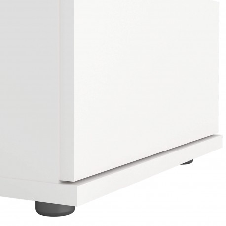 Mesa de cabeceira NEW MATRIX 2 gavetas - Branco mate Mesa de cabeceira NEW MATRIX 2 gavetas - Branco mate