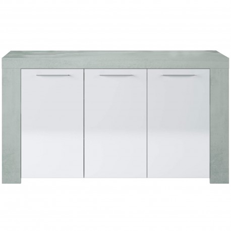 Aparador AMBIT Betão e Branco Aparador AMBIT Betão e Branco