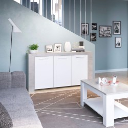 Aparador AMBIT Betão e Branco Aparador AMBIT Betão e Branco