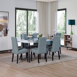 Mesa retangular MALMO (200cm) - branco