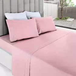 Jogo de cama DANTE - rosa claro