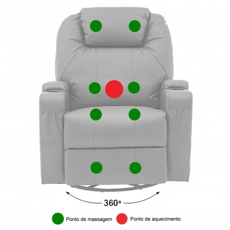 ROCKIN recline armchair with massage and heat - Armchairs