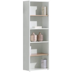 Estante CHIADO - Branco e Carvalho