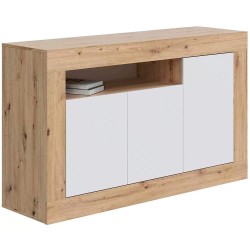 Aparador MOSS - carvalho e branco