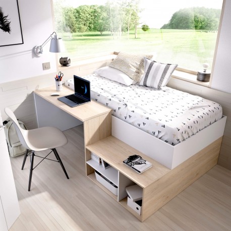Cama ERICK com secretária - Individual Beds