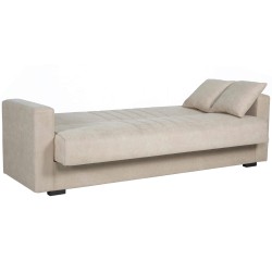 Sofa TOP STAR com cama e baú - bege