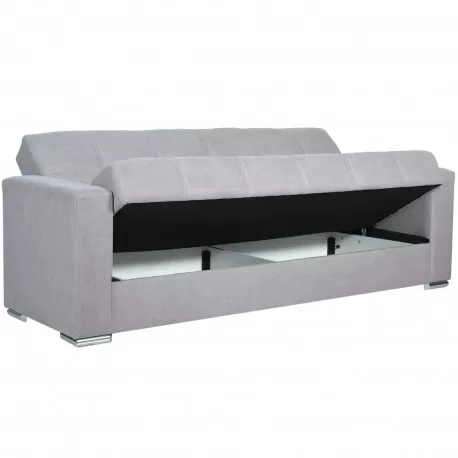 Sofa com cama ALBACETE - cinzento