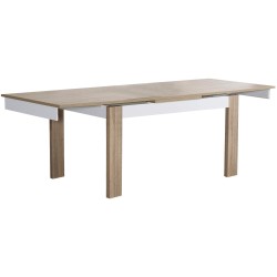 Mesa extensível PARIS (140-230cm) - Carvalho Natura e Branco