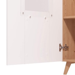 Elemento bar BRETAGNA - Carvalho Artesanato e Branco Brilho Elemento bar BRETAGNA - Carvalho Artesanato e Branco Brilho