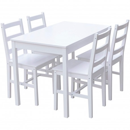 Conjunto Mesa de Jantar com 4 Cadeiras MARTA - Table and Chair Sets