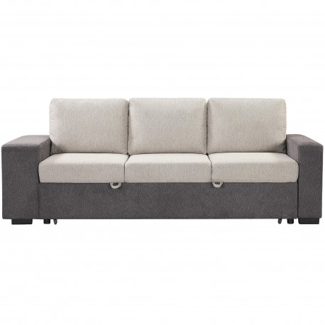 Sofá 3 lugares SUSAN II - cinza e bege Sofá 3 lugares SUSAN II - cinza e bege