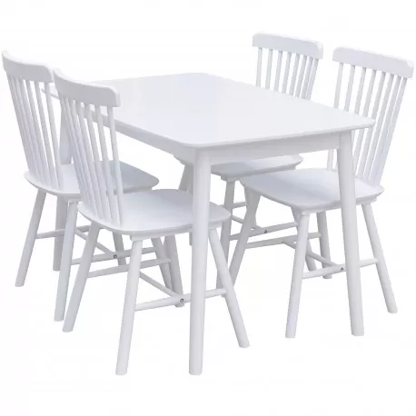 Conjunto mesa e cadeiras JACOB (branco) - Table and Chair Sets