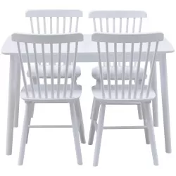 Conjunto mesa e cadeiras JACOB (branco) - Conjuntos de Mesas e Cadeiras