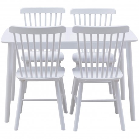 Conjunto mesa e cadeiras JACOB (branco) - Table and Chair Sets