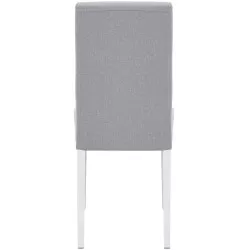Cadeira ISABELINHO - cinzento pés branco (tecido)