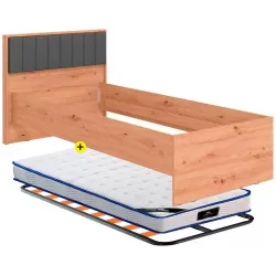 Pack cama VARADERO 90x200cm + Estrado + Colchão SPRING ROLLER - Packs Camas Individuais