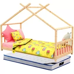 Pack cama FANTASIA 90x200cm + colchão SPRING ROLLER - Packs Camas Individuais