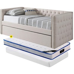 Pack Cama LIANA+Spr Roller 90x190+Ecoroll 85x180cm - Packs Single Beds